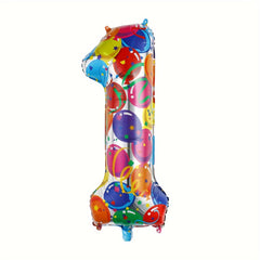40 inch Rainbow Birthday Balloons Neon Large Party Supplies