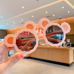 Cartoon Bear Frame Sunglasses for Girls