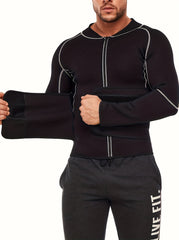 Men Sauna Suit Weight Loss Jacket Hot Sweat Shirt Body Shaper