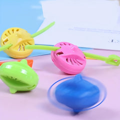 Mini Pull Ruler Gyro Classic Retro Zip Ruler Spinning Tops - Random