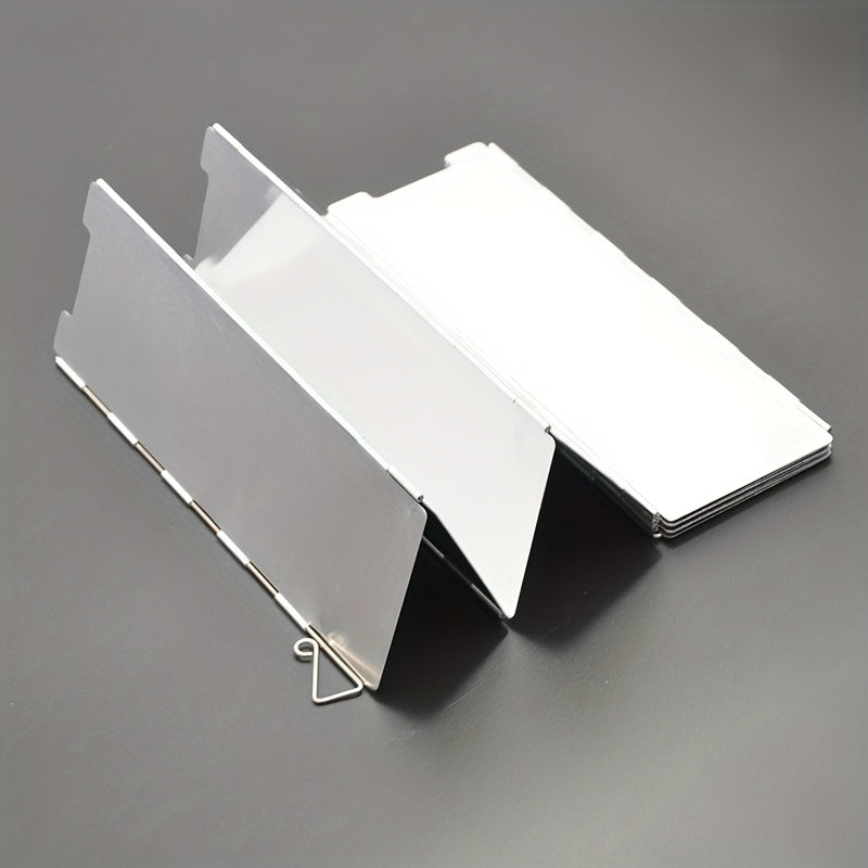 8pcs Camping BBQ Grill Head Windshield Aluminum Alloy Stove