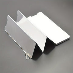 8pcs Camping BBQ Grill Head Windshield Aluminum Alloy Stove