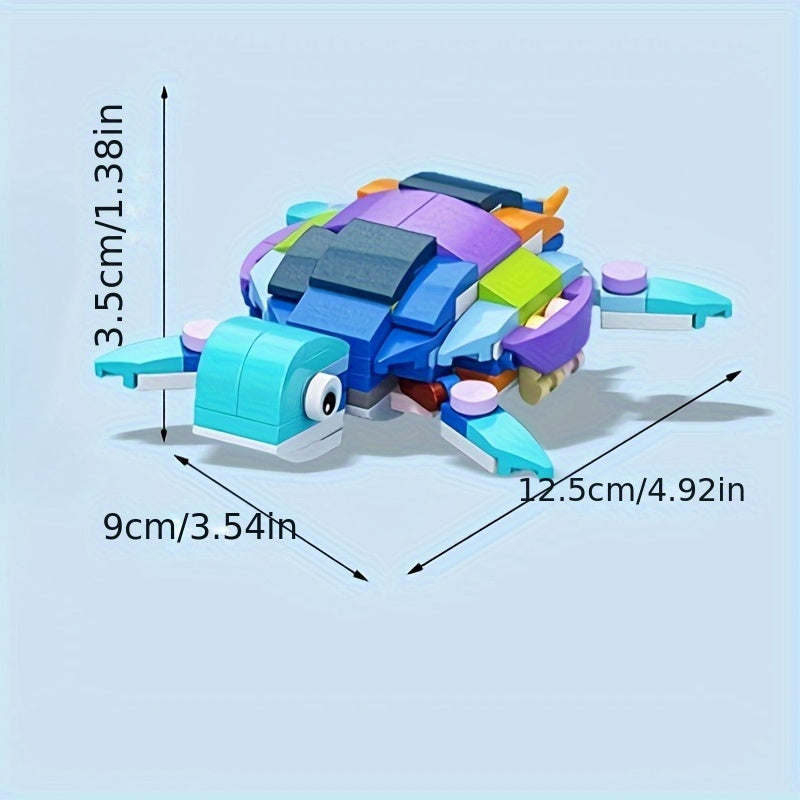 Ocean Creatures Building Block Set Sea Fish Model Toy