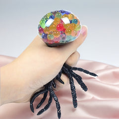 Colorful Bead Spider Squeeze Toy for Halloween