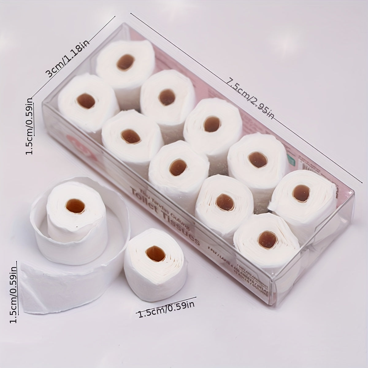DIY Dollhouse Tissue Model Detachable Prop Mixed Colors