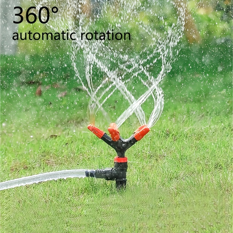 360 Degree Garden Sprinkler Automatic Rotating Sprinkler With Spike