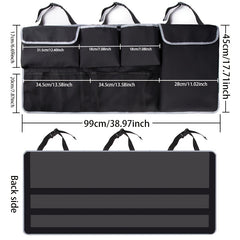1pc Universal Car Organizer Trunk Storage Bags Seat Back Mesh Net Pocket Bags