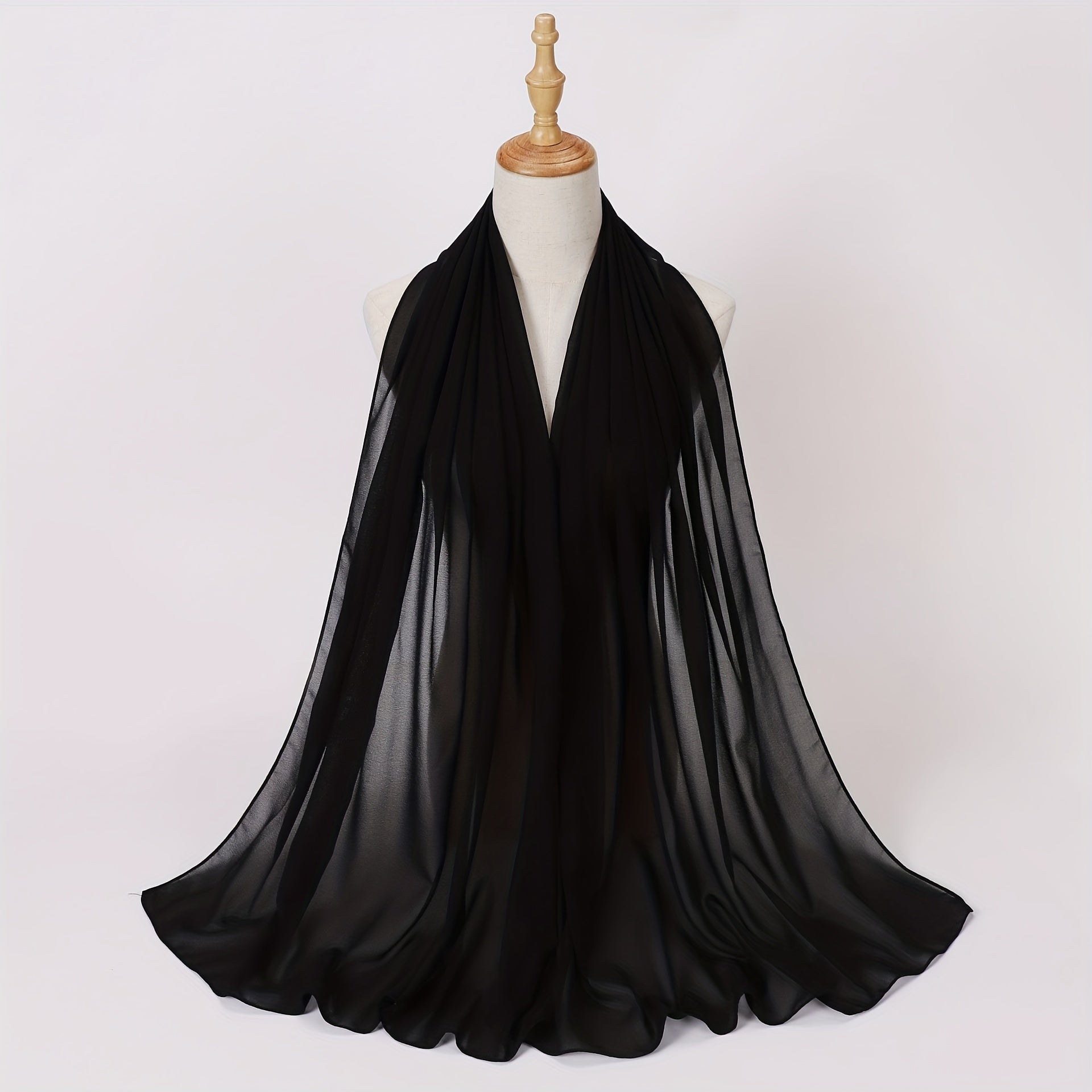 Chiffon Scarf Hijab Shawl Casual Head Wrap Turban Windproof Outdoor Travel