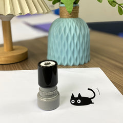 20mm Cat Stamp with Whiskers for Teacher Rewards & Encouragement