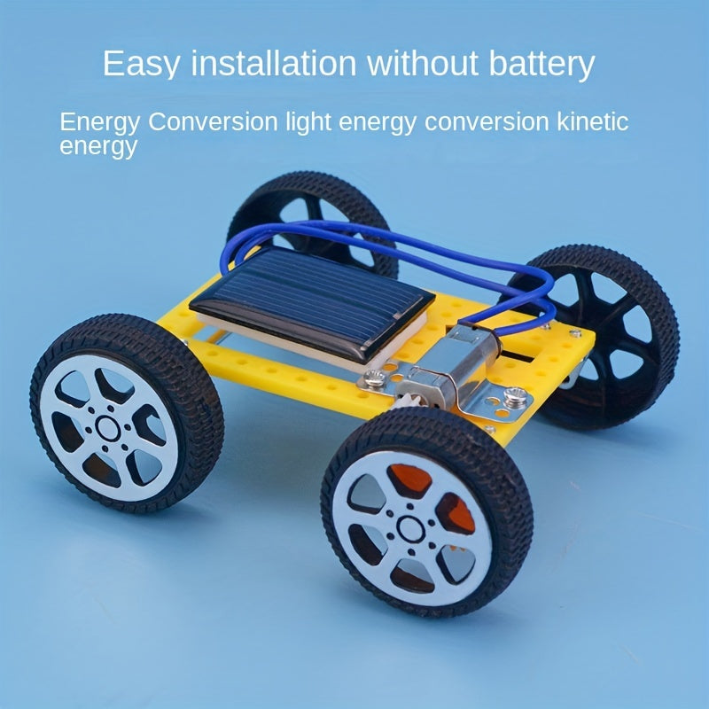 DIY Mini Solar Car Kit - Science Experiment Toy
