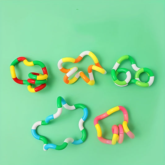 Colorful Plastic Brain Teasers for School and Home - Focus Fidget Toys