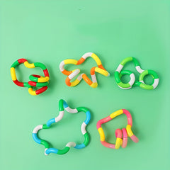 Colorful Plastic Brain Teasers for School and Home - Focus Fidget Toys