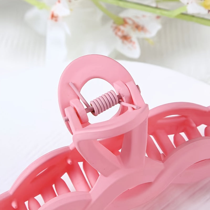 Frosted Twist Hair Claw Clip Strong Hold Grip Hair Jaw Clip