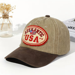 Embroidered Distressed Baseball Cap