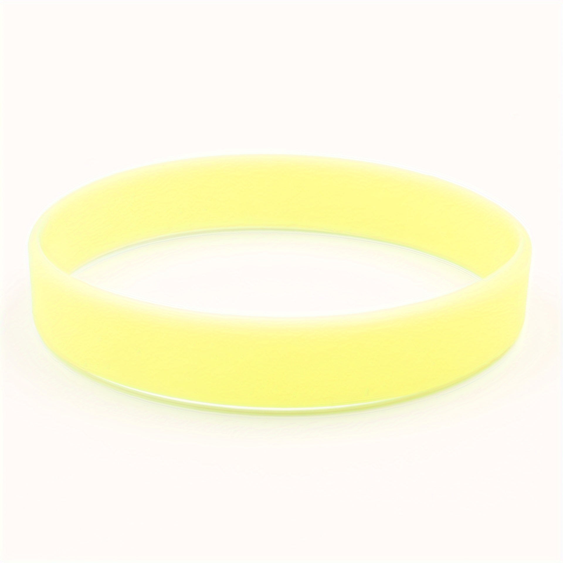 6 Pcs Solid Luminous Silicone Bracelet for Party