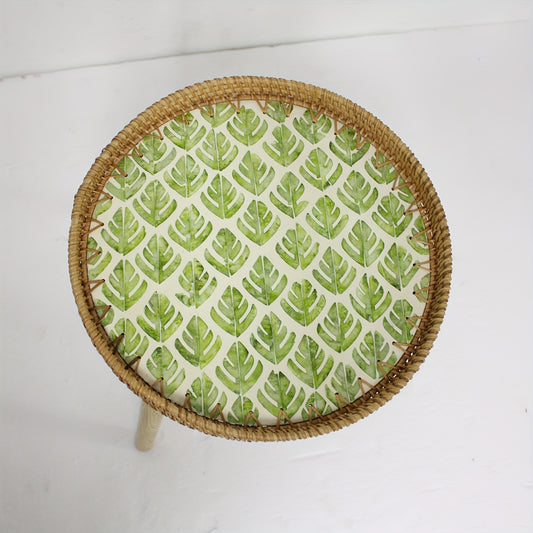 Boho Style Rattan Bedside Table Small Coffee Table