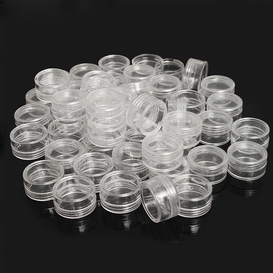 10pcs Round Plastic Small Box Storage Container