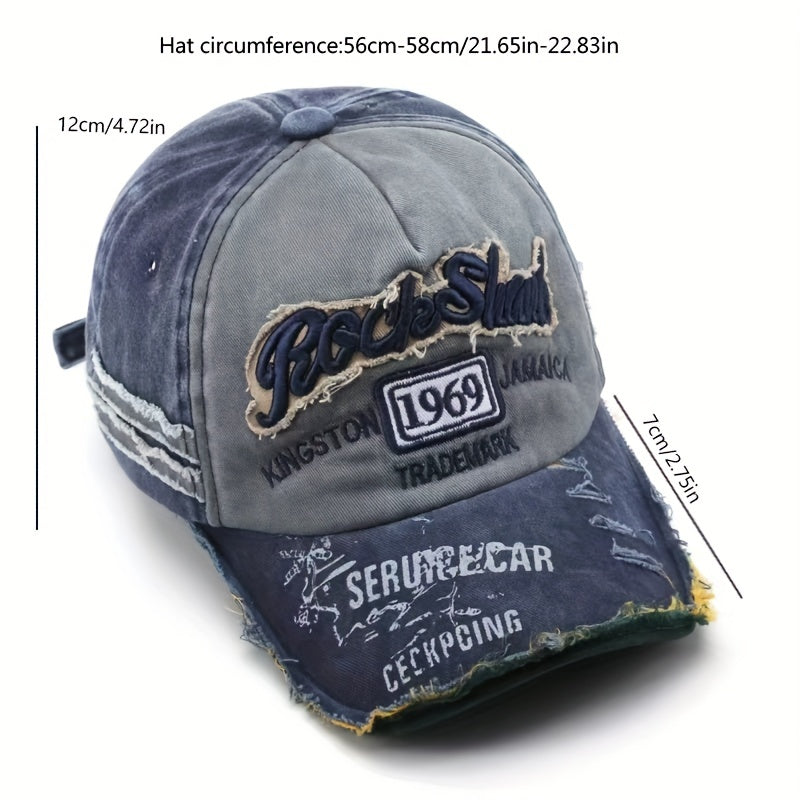 Mens Embroidered Baseball Cap in Multiple Colors