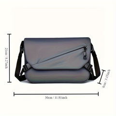 Men's Water Resistant Shoulder Bag Cycling Sling Bag w/ Multiple Compartments