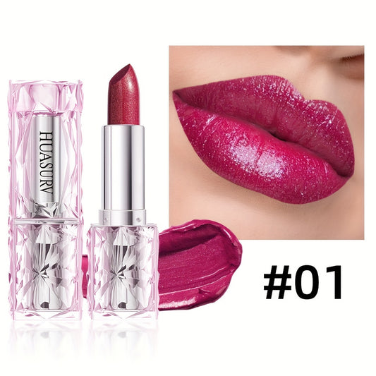 6 Waterproof Lipstick Set Long Lasting Moisturizing & Metallic Shine