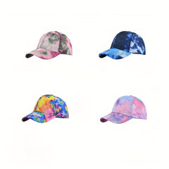 Tie Dye Baseball Cap Couple Sunscreen Dad Hats