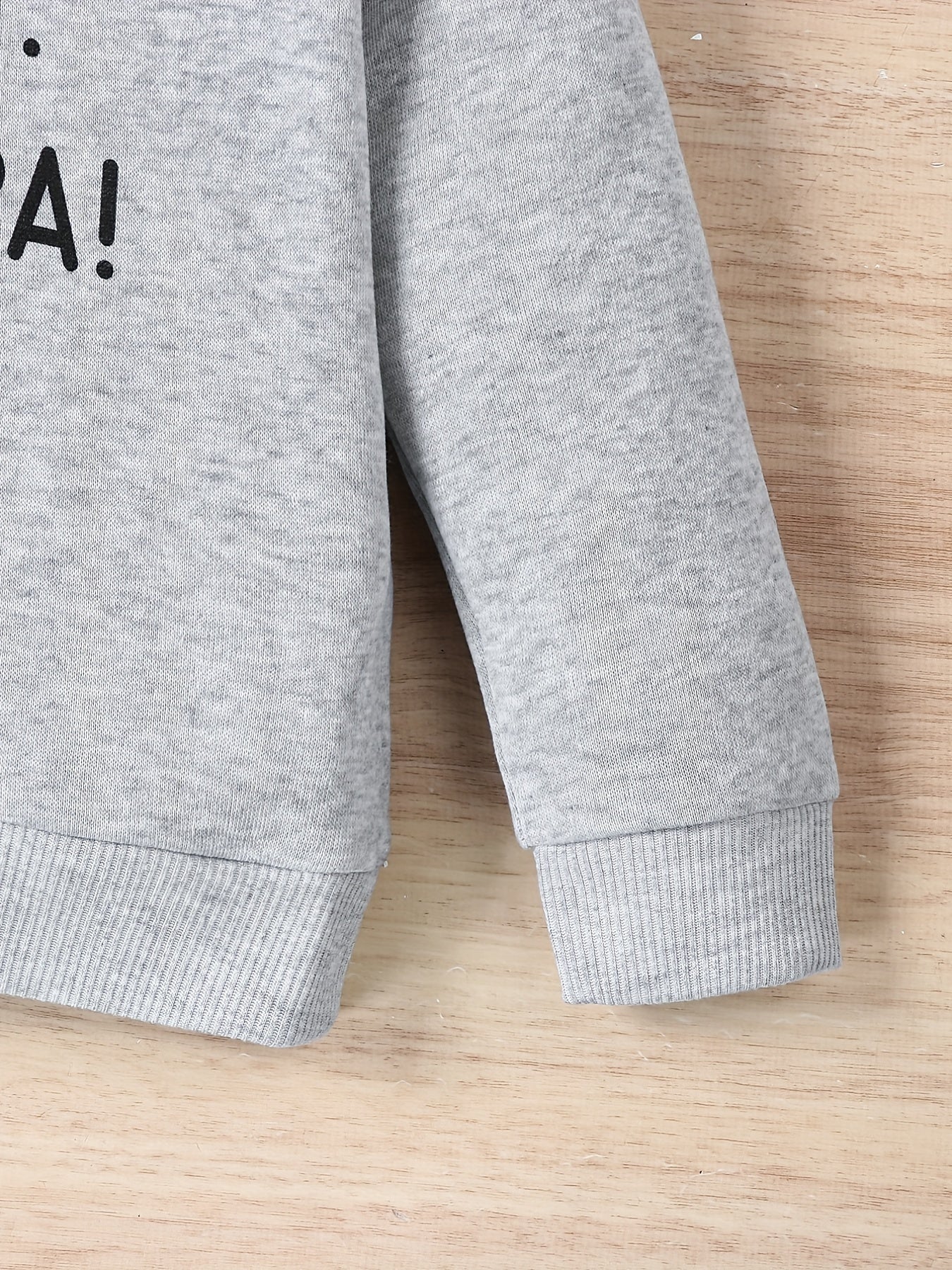 Kid's Thermal Sweatshirt with Print Pullover Crew Neck Long Sleeve Top