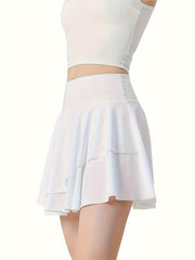 Quick Dry Active Skirt Fitness Tennis Skort Women's Activewear