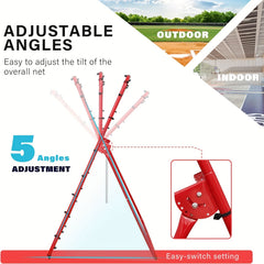 Adjustable Bounce Back Net for Baseball Softball Lacrosse Practice
