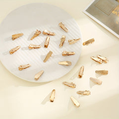 20PCS Small Duck Billed Clip Mini Golden Barrette Hair Accessories