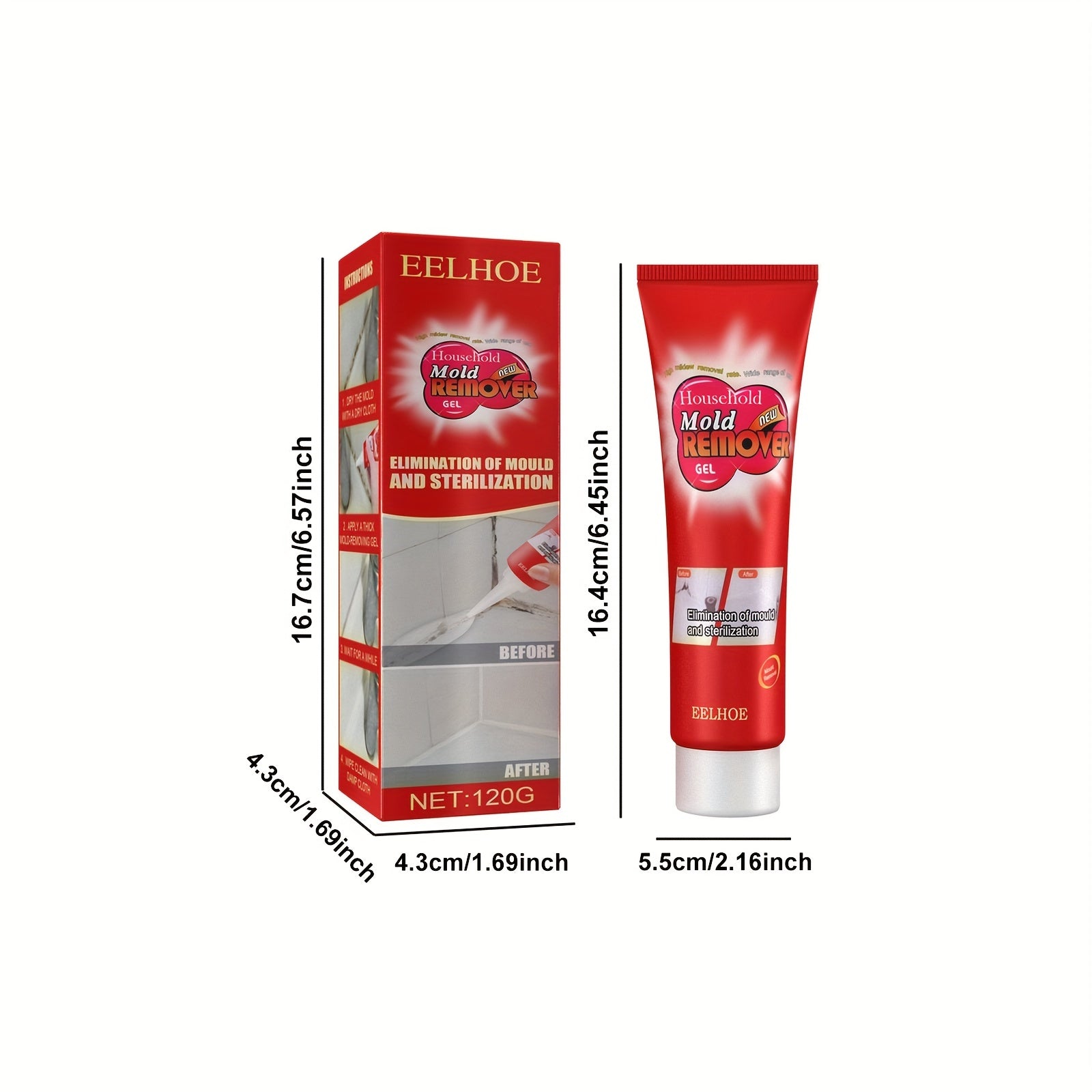 Mold Remover Gel Household Cleaner - 120g