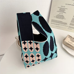 Woven Handbag Dacron Crochet Niche Tote Bag