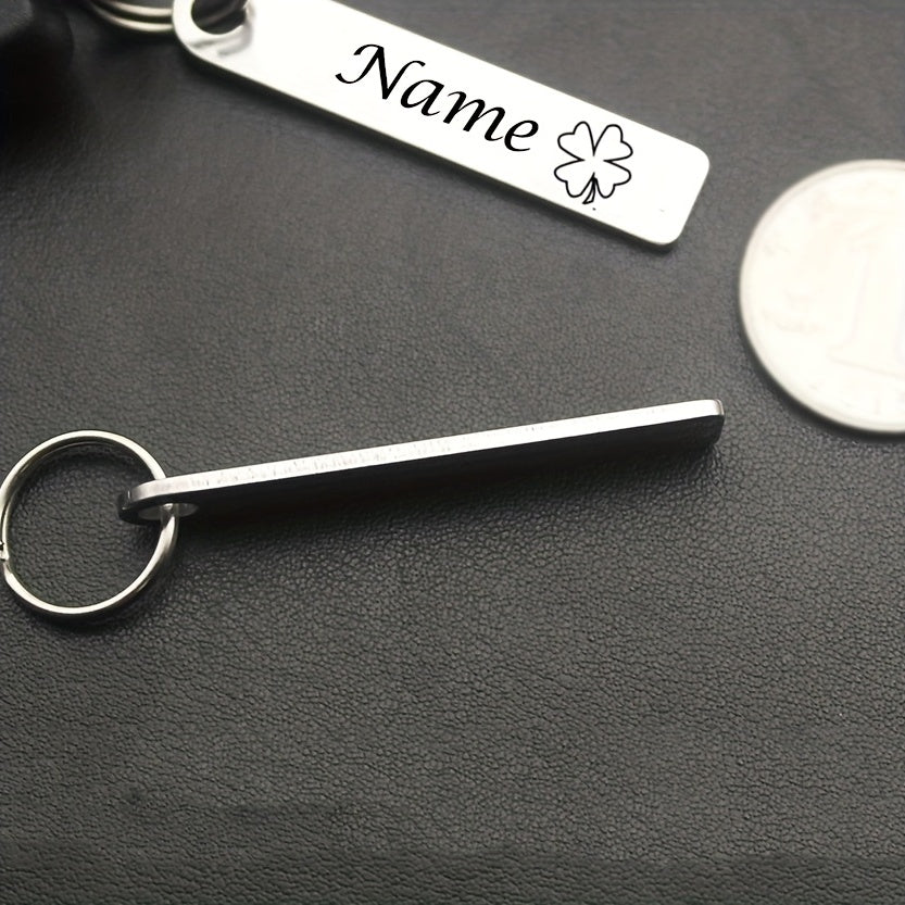 Personalized Men's Key Chain Stainless Steel Car Key Holder
