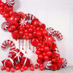 60pcs Red Latex Balloons Garland Kit for Party Decorations