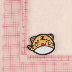 6pcs Tiger Embroider Patch Cute Cartoon Style Kids DIY Sewing Craft Supplies