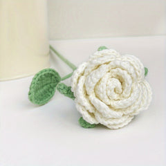 Crochet Artificial Rose for Home Decor