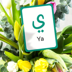 Arabic Alphabet Letter Flash Cards Set for Learning Quran Muslim Letter Poster