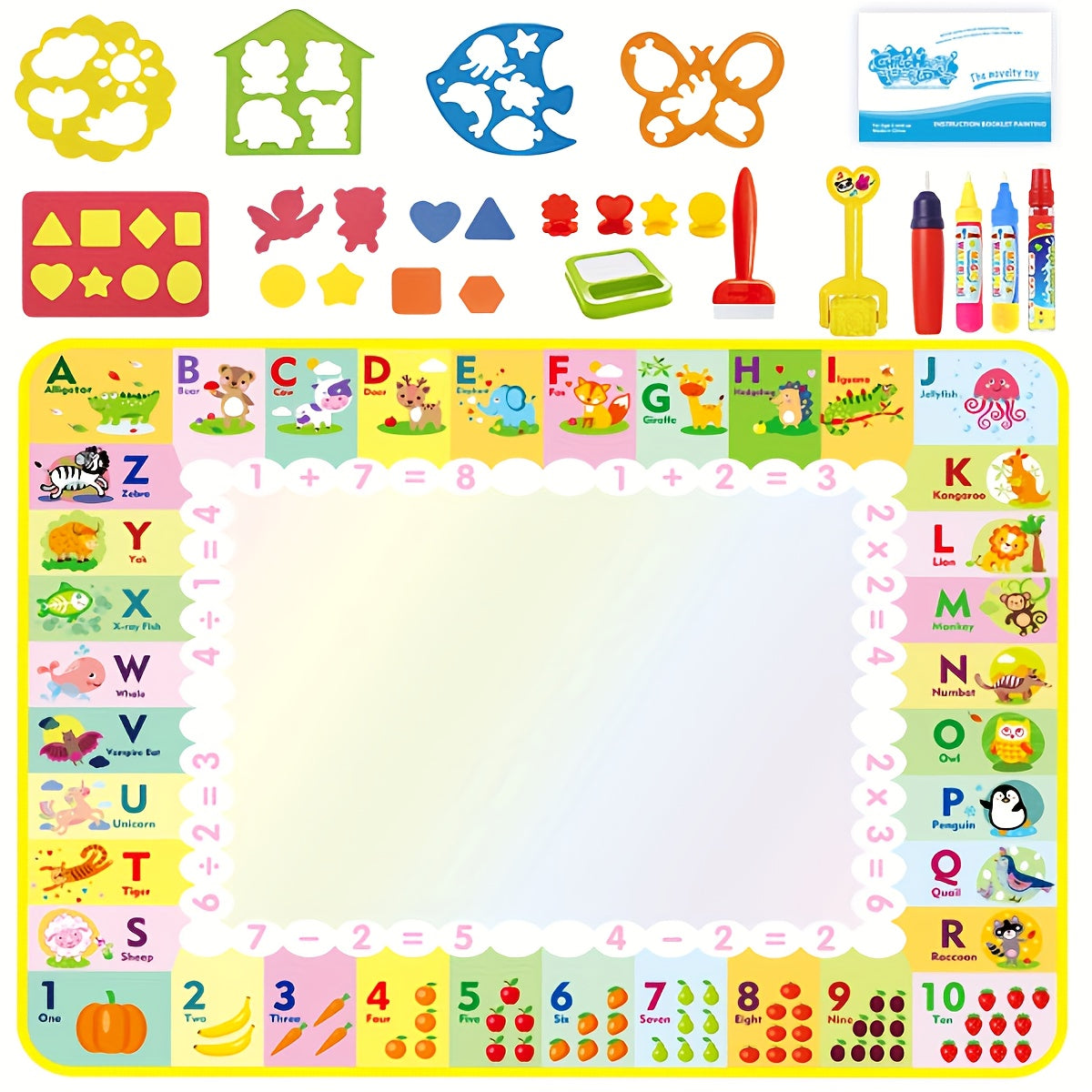 Water Doodle Mat Educational Kids Painting & Drawing Toy