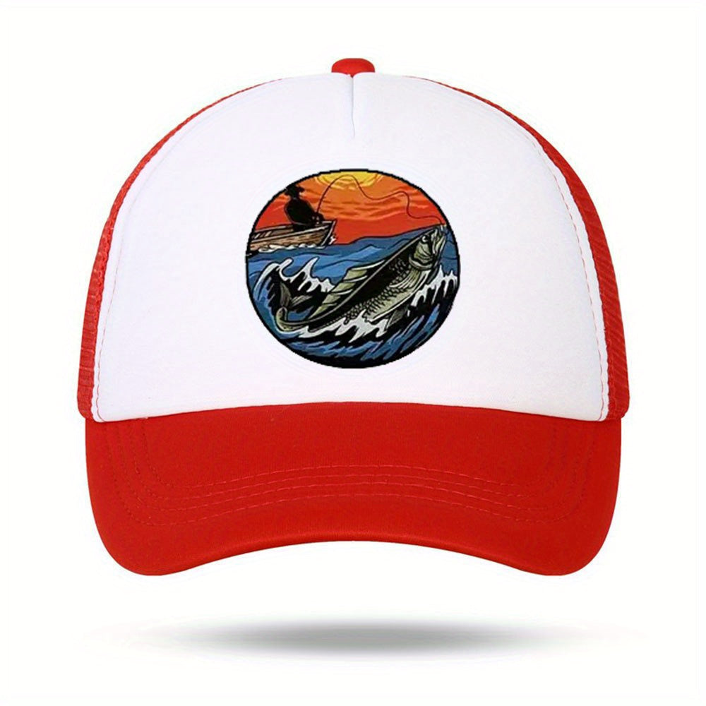 Unisex Sunshade Adjustable Baseball Cap for Outdoor Sport Fishing