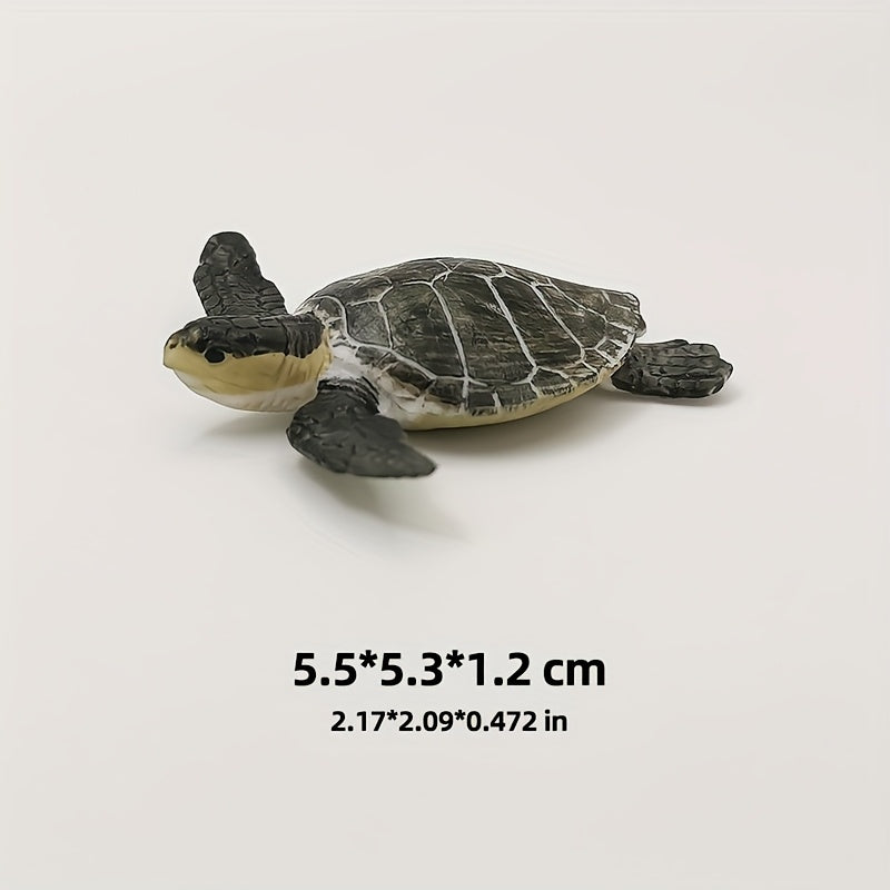 Sea Turtle Model Solid Marine Animal for Aquariums and Desk Ornaments