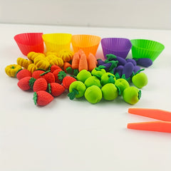 Colorful Fruit & Vegetable Rubber ABS Educational Toys