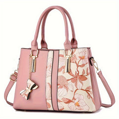 Floral Pattern Crossbody Handbag Large Capacity