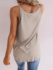 Spaghetti Strap Sleeveless Cami Top for Women