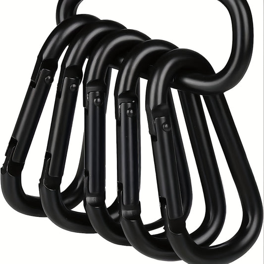 6pcs Aluminum Carabiners for Outdoor Climbing and Daily Wear