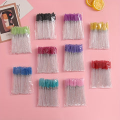 50PCS Eyelash Brush Mascara Wands Makeup Brushes Applicators Kits