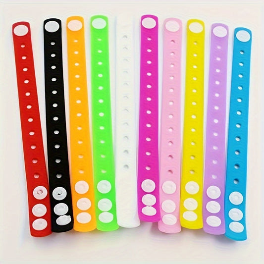 6pcs Silicone Adjustable Bracelet Jewelry Holiday Party Gift Accessories
