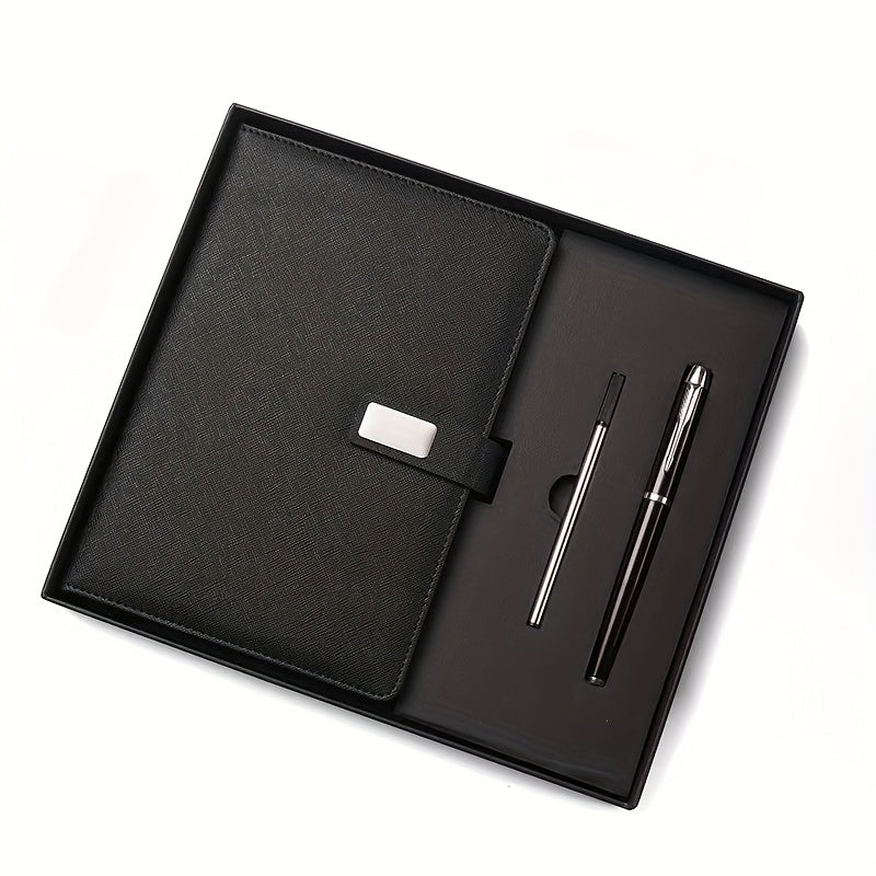 Customizable A5 Notebook Set Red Business Stationery Box