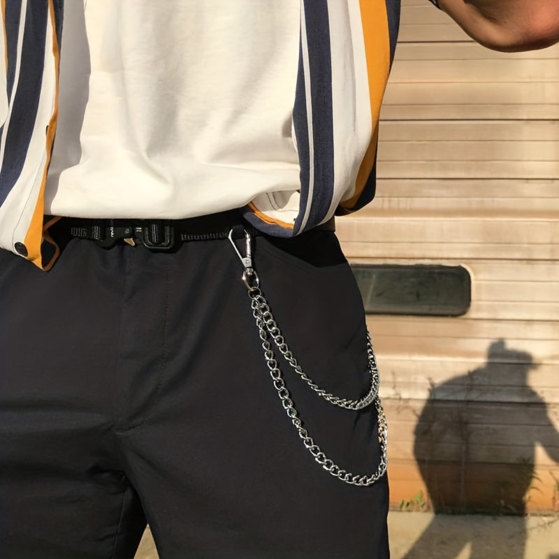 Men's Pants Chain Punk Hip Hop Pants Chain Waist Chain