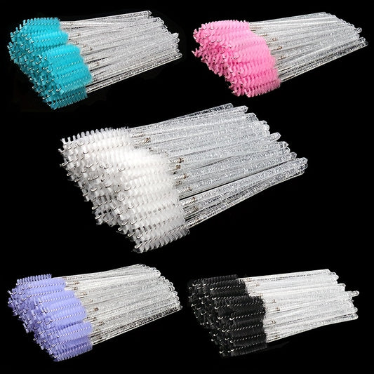 20pcs Crystal Eyelash Brushes for Extensions & Eyebrows