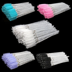 20pcs Crystal Eyelash Brushes for Extensions & Eyebrows