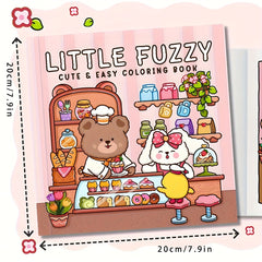 Fuzzy Theme Coloring Book for Adults